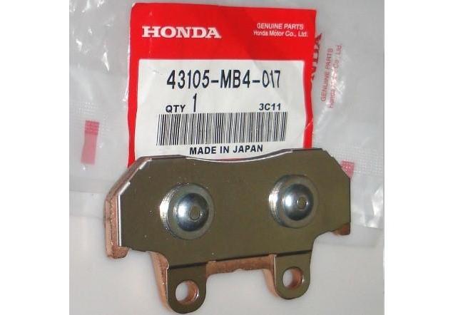 Оригинальная передняя тормозная колодка для мотоцикла Honda 43105MB4017 (43105-MB4-017) Оригинальная передняя тормозная колодка для мотоцикла Honda 43105MB4017 (43105-MB4-017)