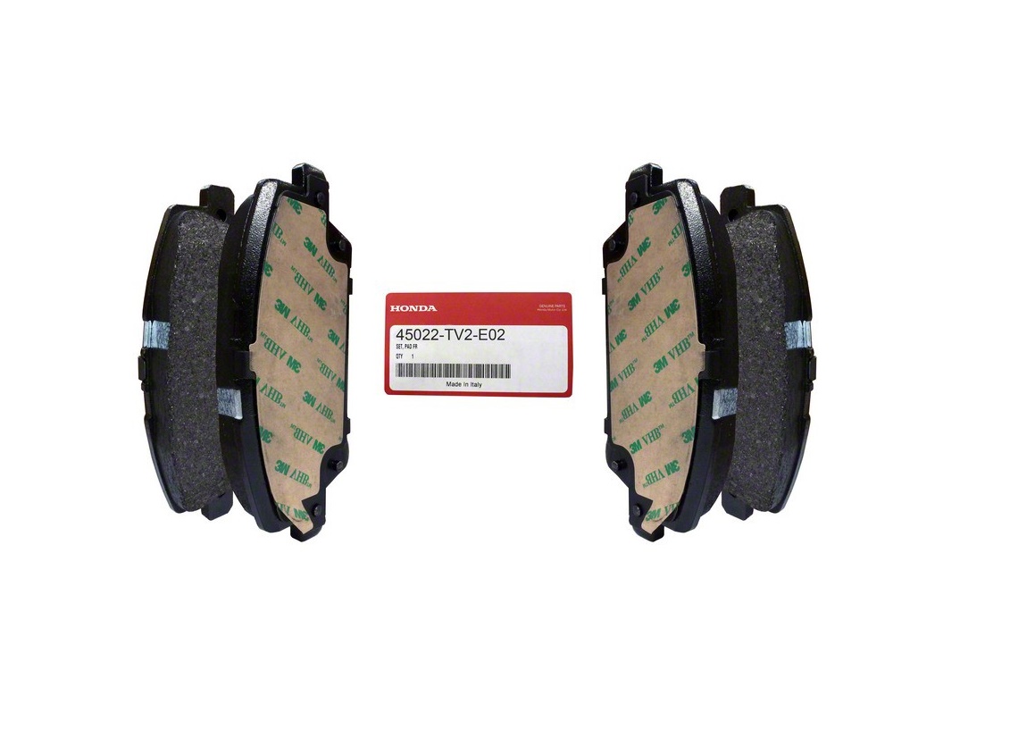 Оригинальные передние тормозные колодки Civic 5D 9 поколения Honda 45022TV2E02 (45022-TV2-E02) Оригинальные передние тормозные колодки Civic 5D 9 поколения Honda 45022TV2E02 (45022-TV2-E02)