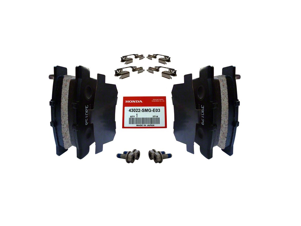 Оригинальные задние тормозные колодки Civic 5d, Civic Type R  43022SMGE01 (43022-SMG-E01) Оригинальные задние тормозные колодки Civic 5d, Civic Type R  43022SMGE01 (43022-SMG-E01)