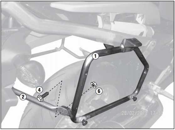 Крепление боковых кофров Givi / Kappa для Honda NC700 NC750 2012-2015 Крепление боковых кофров Givi / Kappa для Honda NC700 NC750 2012-2015