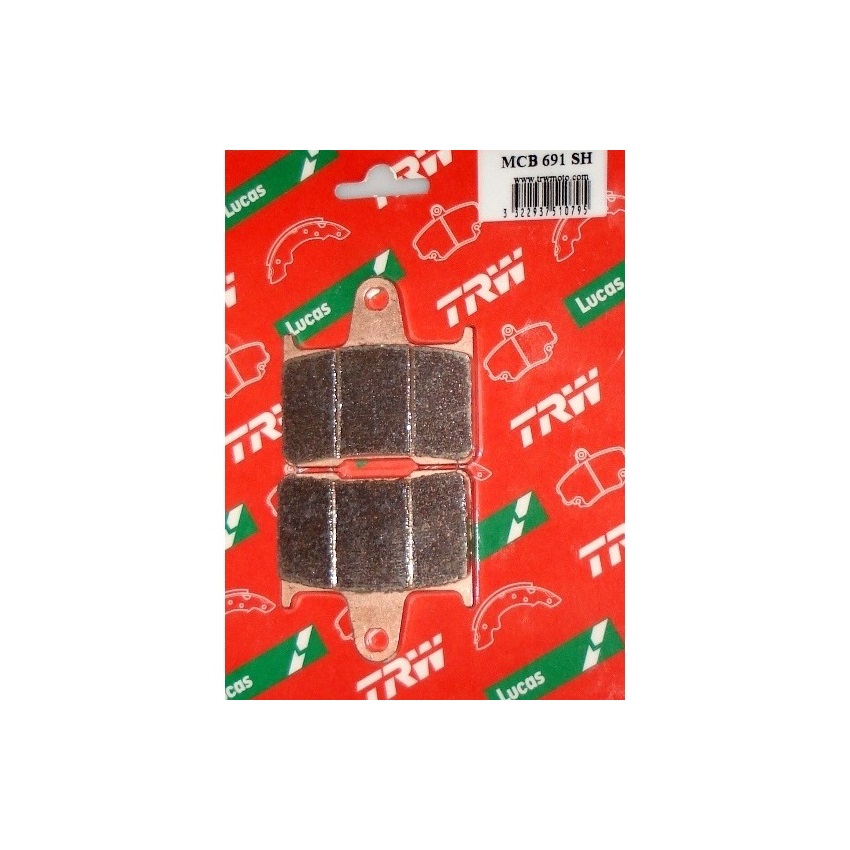 Колодки тормозные задние TRW MCB691SH Колодки тормозные задние TRW MCB691SH