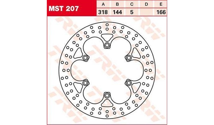 Передний тормозной диск TRW-Lucas для мотоцикла Honda NTV650 RC33 1988-1998
