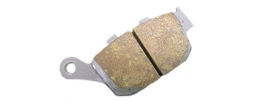 Оригинальная колодка тормозная задняя для мотоцикла HONDA 43106MFFD02 (43106-MFF-D02)