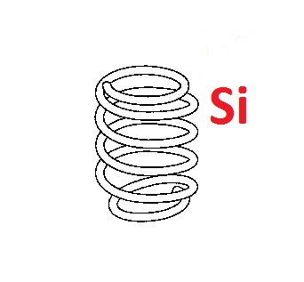 Оригинальная правая пружина передней подвески для Honda Civic Si 2D-4D (USA) Оригинальная правая пружина передней подвески для Honda Civic Si 2D-4D (USA)