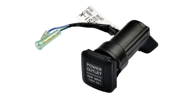 Оригинальная врезная розетка 12V для мотоцикла Honda 08U70K12900 (08U70-K12-900) Оригинальная врезная розетка 12V для мотоцикла Honda 08U70K12900 (08U70-K12-900)