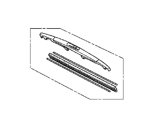Оригинальная задняя щетка для Acura MDX 2 (07-09г.)