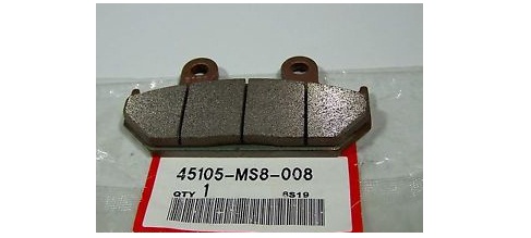 Оригинальные колодки тормозные передние для мотоцикла HONDA 45105MS8008 (45105-MS8-008) Оригинальные колодки тормозные передние для мотоцикла HONDA 45105MS8008 (45105-MS8-008)