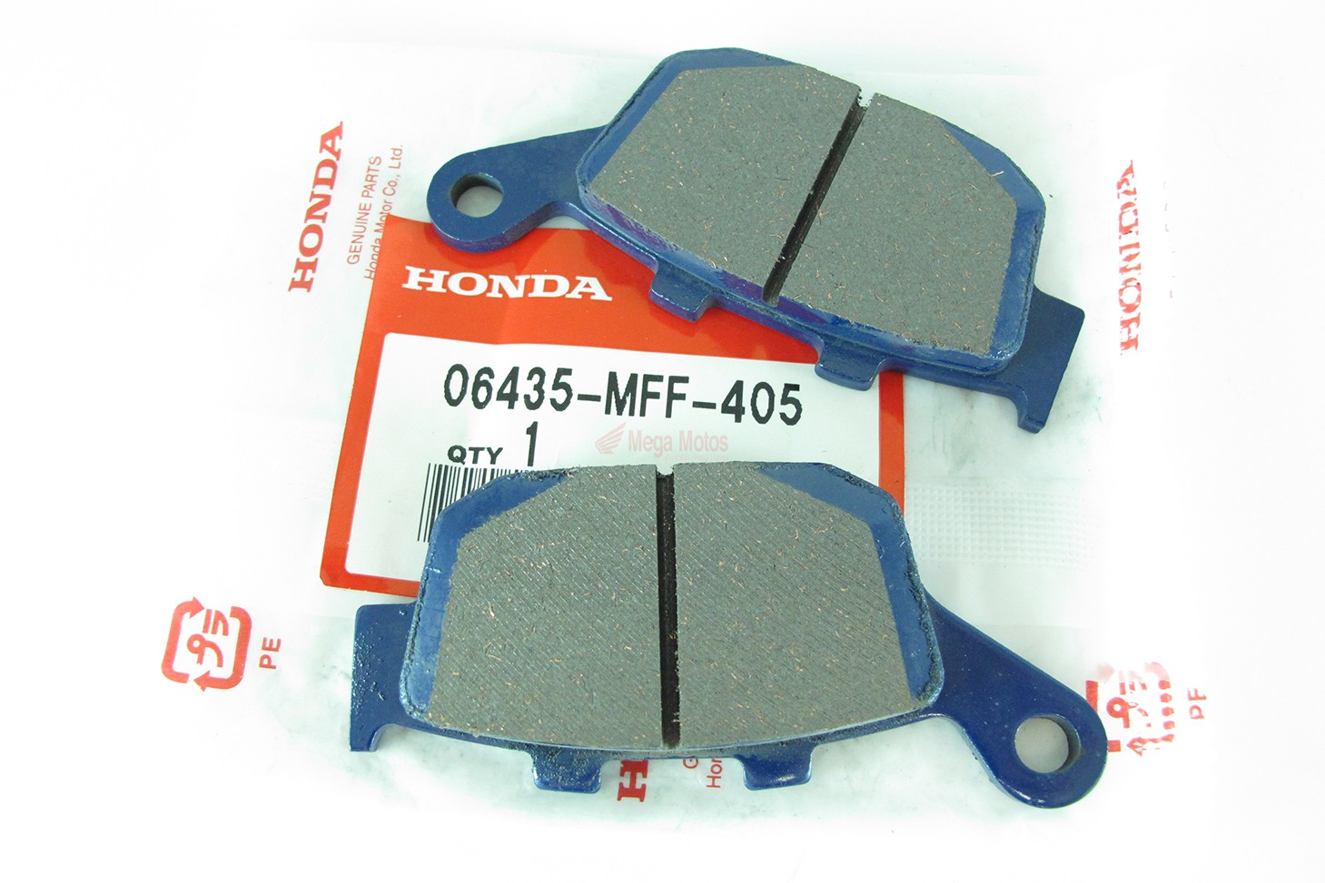 Оригинальные колодки тормозные задние для мотоцикла HONDA 06435MFF405 (06435-MFF-405) Оригинальные колодки тормозные задние для мотоцикла HONDA 06435MFF405 (06435-MFF-405)