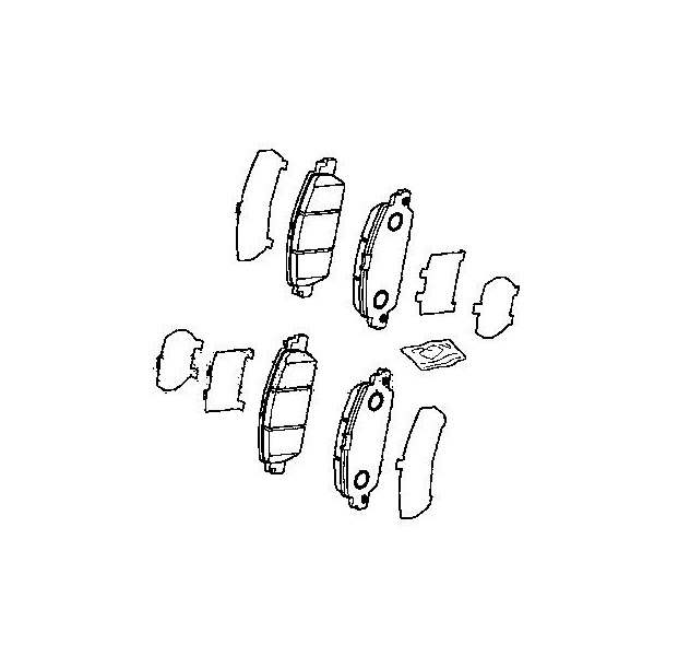 Оригинальные передние тормозные колодки для Honda, Acura 45022SZAA11 (45022-SZA-A11) Оригинальные передние тормозные колодки для Honda, Acura 45022SZAA11 (45022-SZA-A11)