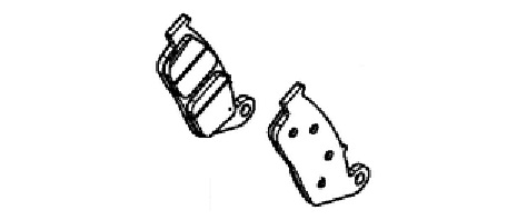 Оригинальные передние тормозные колодки для мотоцикла HONDA 06455MJED01 (06455-MJE-D01)