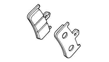 Оригинальные передние тормозные колодки для мотоцикла HONDA 45105MR7681 (45105-MR7-681) Оригинальные передние тормозные колодки для мотоцикла HONDA 45105MR7681 (45105-MR7-681)