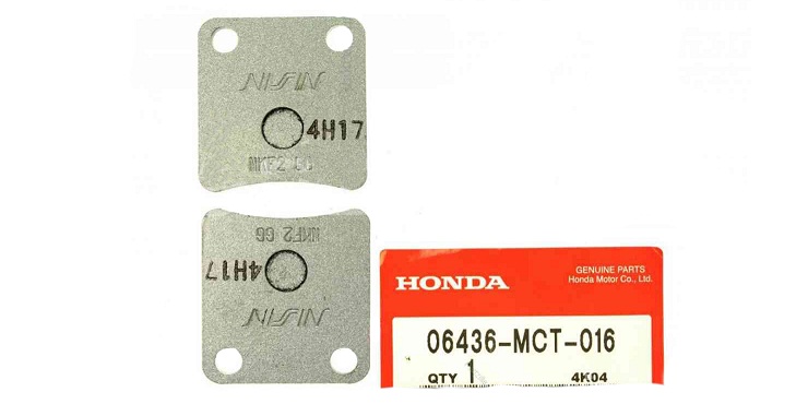 Парковочные колодки для мотоцикла Honda 06436MCT016 (06436-MCT-016) Парковочные колодки для мотоцикла Honda 06436MCT016 (06436-MCT-016)
