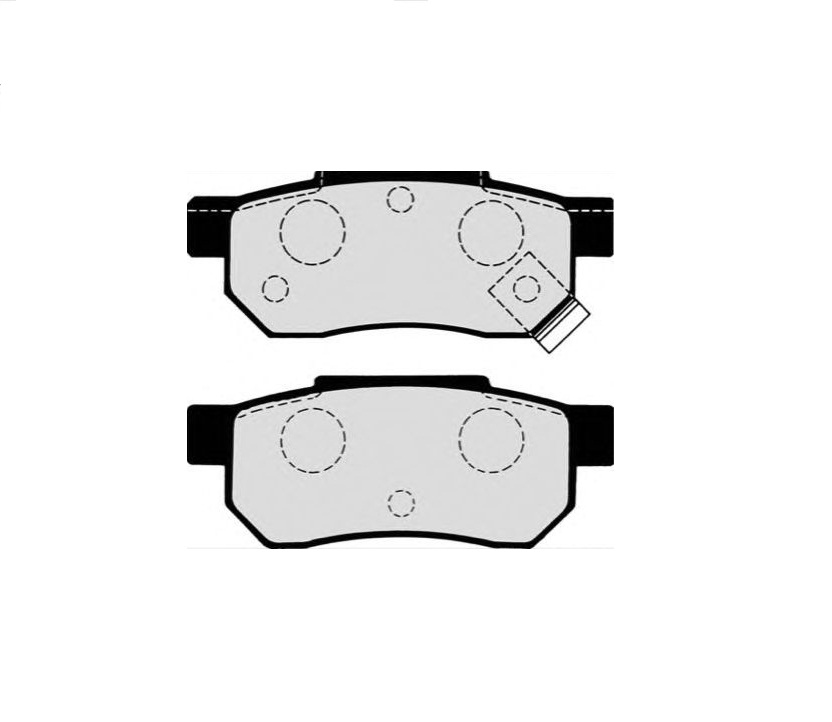 Оригинальные задние тормозные колодки для Acura TSX 1 43022SV4G22 (43022-SV4-G22) Оригинальные задние тормозные колодки для Acura TSX 1 43022SV4G22 (43022-SV4-G22)