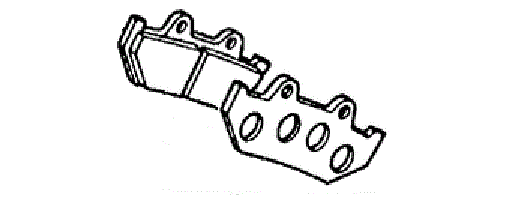 Оригинальные задние тормозные колодки для мотоцикла Honda 43105MJ6004 (43105-MJ6-004) Оригинальные задние тормозные колодки для мотоцикла Honda 43105MJ6004 (43105-MJ6-004)