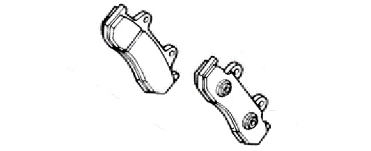 Оригинальные задние тормозные колодки для мотоцикла HONDA 431A0ML7007 (431A0-ML7-007) Оригинальные задние тормозные колодки для мотоцикла HONDA 431A0ML7007 (431A0-ML7-007)