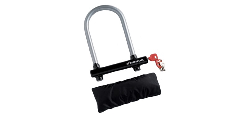 Оригинальный замок U-Lock 123/217 на диск колеса мотоцикла Honda 08M53MFL800 (08M53-MFL-800) Оригинальный замок U-Lock 123/217 на диск колеса мотоцикла Honda 08M53MFL800 (08M53-MFL-800)