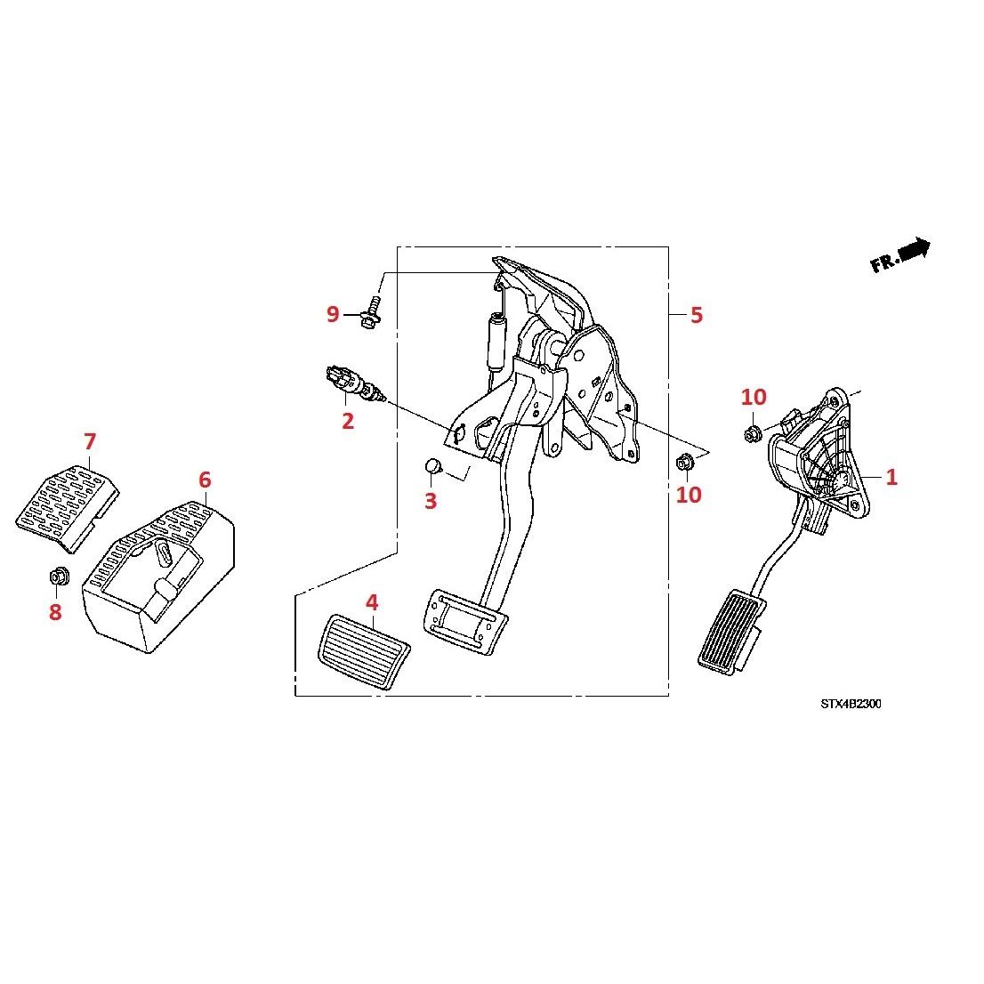 Педали для Acura MDX 2 Педали для Acura MDX 2