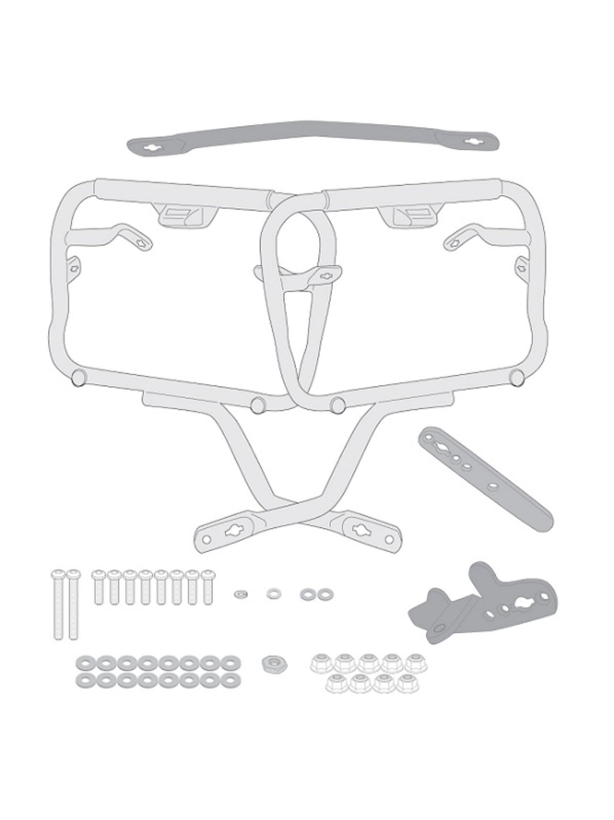 Крепление боковых кофров Givi / Kappa для Honda NC700 NC750 2021-2023 Крепление боковых кофров Givi / Kappa для Honda NC700 NC750 2021-2023