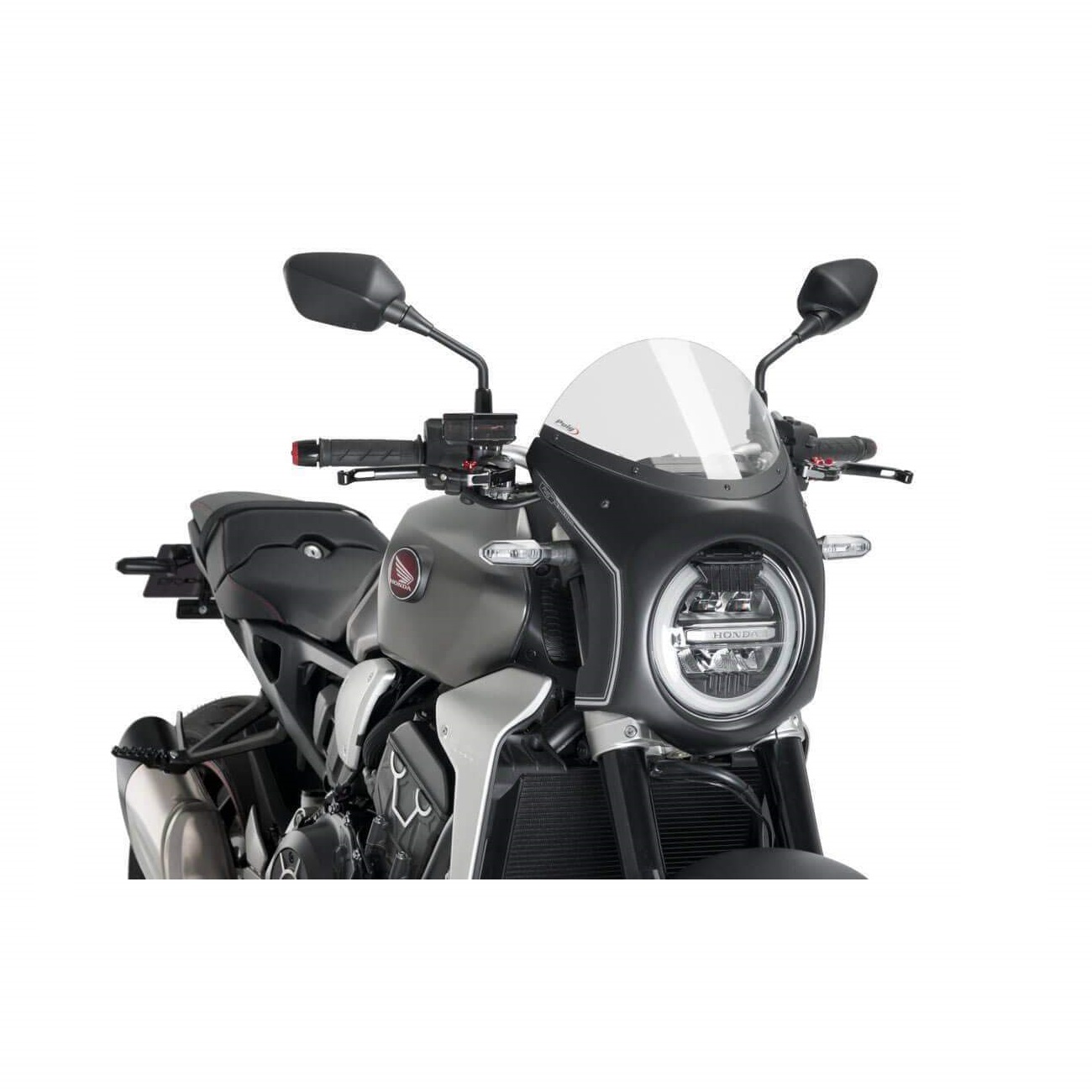Передний обтекатель с ветровым стеклом Puig для Honda CB650R 2019- / CB1000R 2018- Передний обтекатель с ветровым стеклом Puig для Honda CB650R 2019- / CB1000R 2018-
