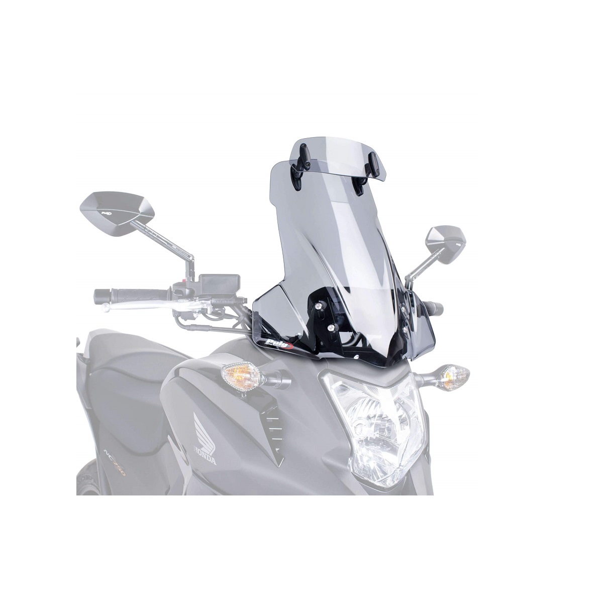 Ветровое стекло со спойлером Puig Touring для Honda NC700X 2012-2013 /NC750X 2014-2015 Ветровое стекло со спойлером Puig Touring для Honda NC700X 2012-2013 /NC750X 2014-2015