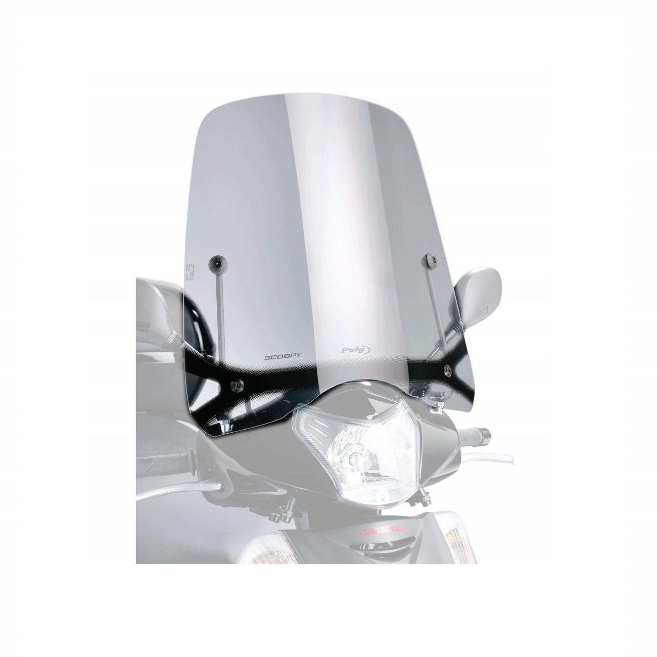 Прозрачное ветровое стекло Puig для Honda SH 125i / SH 150i 2007-2008 Прозрачное ветровое стекло Puig для Honda SH 125i / SH 150i 2007-2008