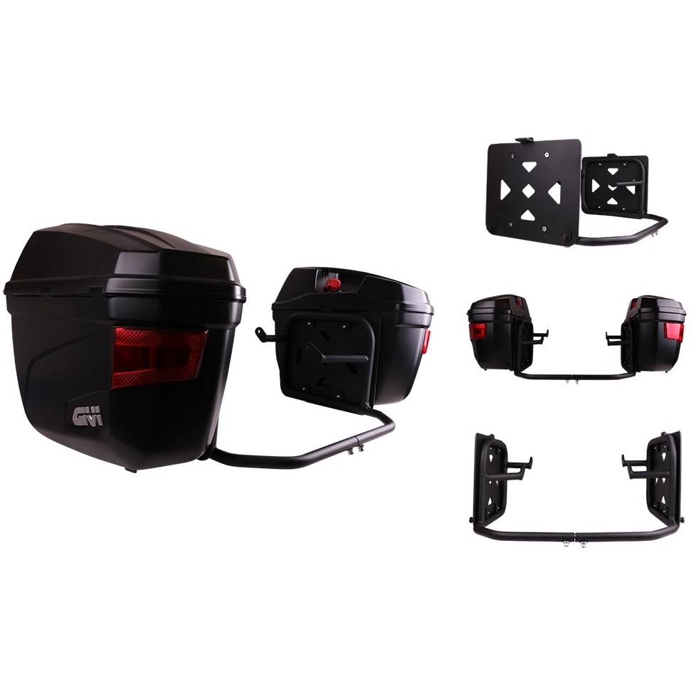 Боковые кофры Givi с креплением T-rex Racing для Honda Rebel 1100 2021 Боковые кофры Givi с креплением T-rex Racing для Honda Rebel 1100 2021