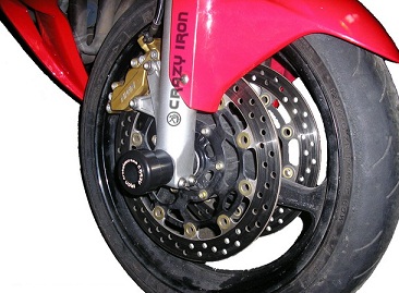 Слайдеры Crazy Iron для мотоцикла Honda CBR600RR '03-'06 передние осевые Слайдеры Crazy Iron для мотоцикла Honda CBR600RR '03-'06 передние осевые