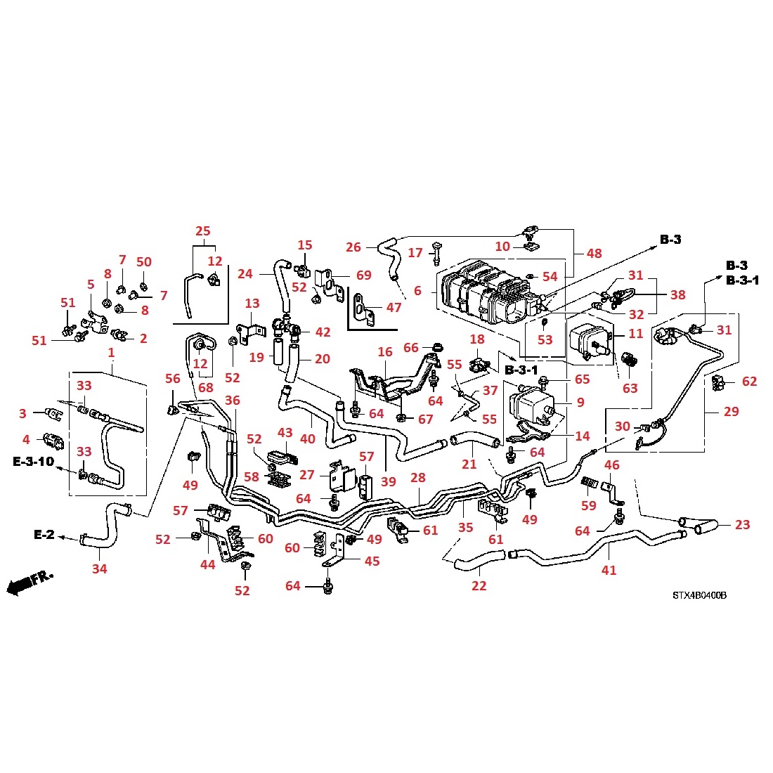 Топливопровод для ACURA MDX 2 Топливопровод для ACURA MDX 2
