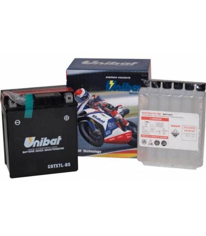 Аккумулятор UNIBAT YTX7L-BS / CBTX7L-BS для мотоцикла Honda Аккумулятор UNIBAT YTX7L-BS / CBTX7L-BS для мотоцикла Honda