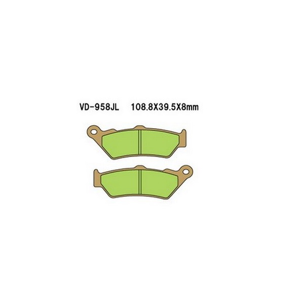 Тормозные колодки VESRAH VD 958JL для мотоциклов Honda Тормозные колодки VESRAH VD 958JL для мотоциклов Honda