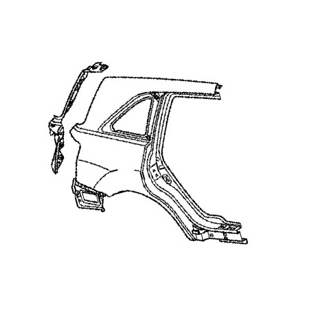 Заднее крыло (правое) для Acura MDX II 2007-09 Заднее крыло (правое) для Acura MDX II 2007-09