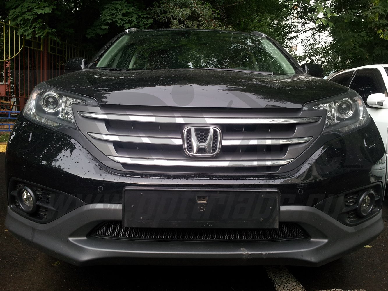 Защита радиатора Honda CR-V 4 (2012-) 2.0 black