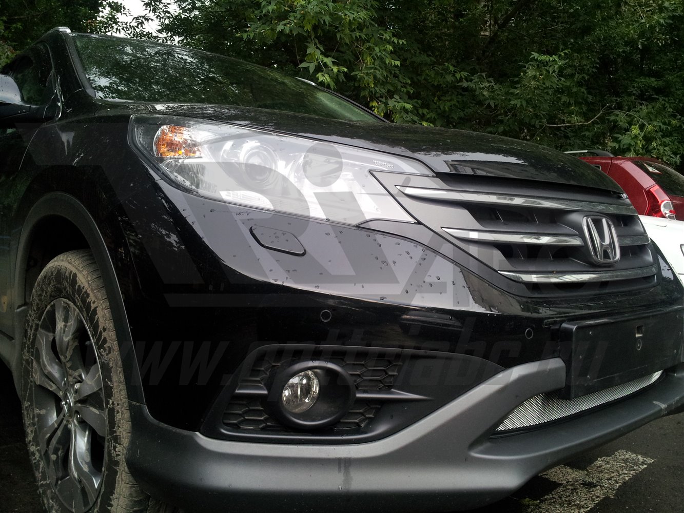 Защита радиатора Honda CR-V 4 (2012-) 2.0 chrome Защита радиатора Honda CR-V 4 (2012-) 2.0 chrome