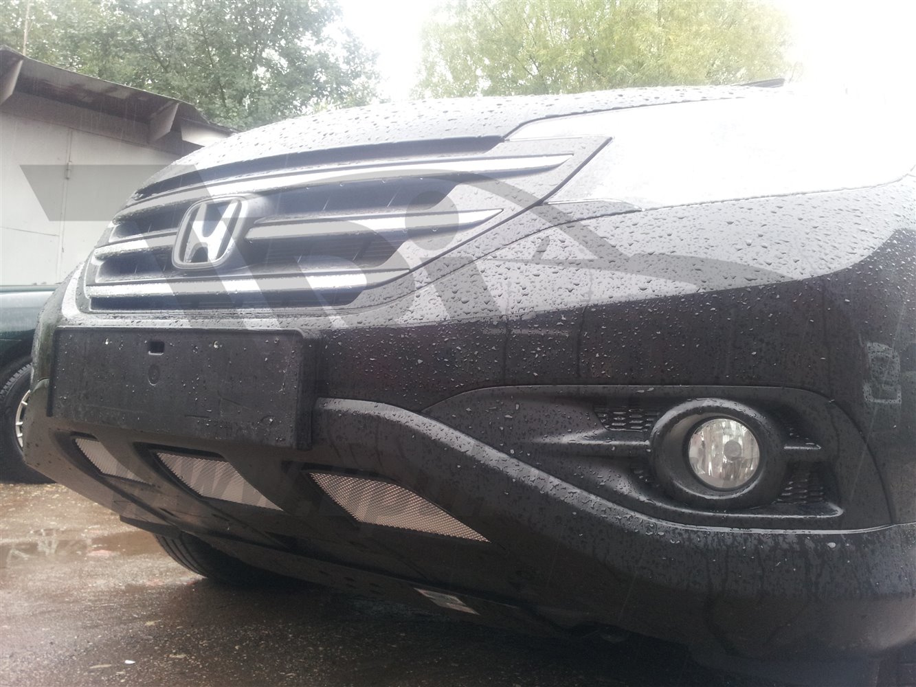Защита радиатора Honda CR-V 4 (2012-) 2.4 chrome