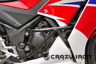 Защитные дуги Crazy Iron для мотоцикла Honda CBR250R/CBR300R (3 точки опоры)