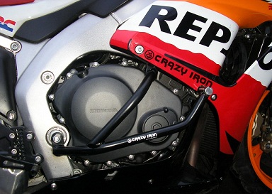 Защитные дуги + слайдеры Crazy Iron для мотоцикла Honda CBR1000RR Fireblade '04-'07 (3 точки опоры) Защитные дуги + слайдеры Crazy Iron для мотоцикла Honda CBR1000RR Fireblade '04-'07 (3 точки опоры)