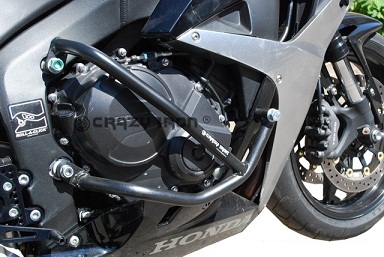 Защитные дуги + слайдеры Crazy Iron для мотоцикла Honda CBR600RR '07-'08 (3 точки опоры) Защитные дуги + слайдеры Crazy Iron для мотоцикла Honda CBR600RR '07-'08 (3 точки опоры)