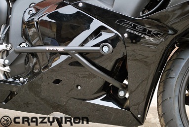 Защитные дуги + слайдеры Crazy Iron для мотоцикла Honda CBR600RR '09-'12 (3 точки опоры) Защитные дуги + слайдеры Crazy Iron для мотоцикла Honda CBR600RR '09-'12 (3 точки опоры)