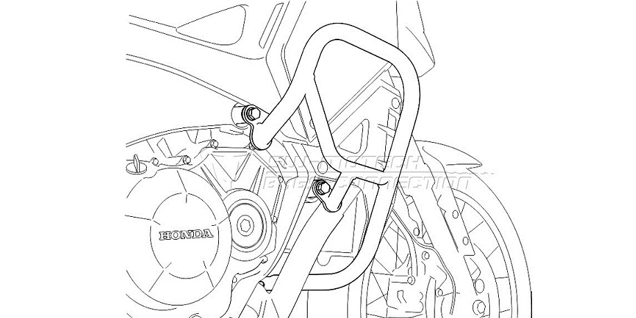 Защитные дуги SW-Motech для мотоцикла Honda VFR1200X Crosstourer '12-'16 Защитные дуги SW-Motech для мотоцикла Honda VFR1200X Crosstourer '12-'16