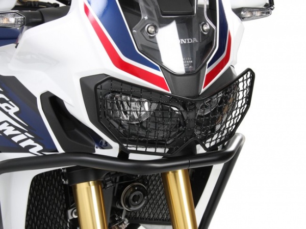 Защита фары алюминиевая Hepco & Becker (черная) для мотоцикла Honda CRF1000L Africa Twin Защита фары алюминиевая Hepco & Becker (черная) для мотоцикла Honda CRF1000L Africa Twin