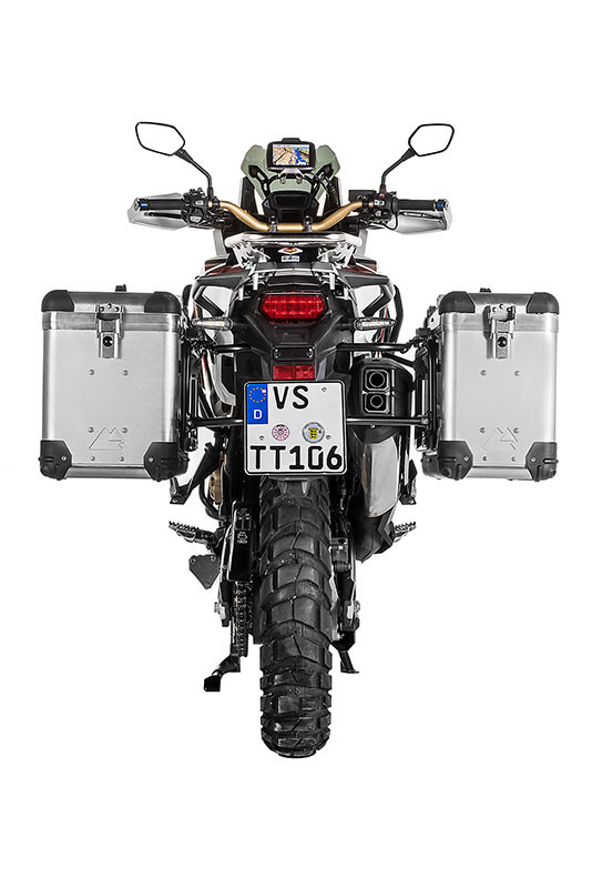 Комплект Алюминиевых кофров и креплений Touratech ZEGA PRO 2 38/45 литров для мотцикла Honda CRF1000L Africa Twin Комплект Алюминиевых кофров и креплений Touratech ZEGA PRO 2 38/45 литров для мотцикла Honda CRF1000L Africa Twin