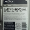 Масло моторное Acura 5W-30 ULTIMATE 1L