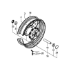 Оригинальный задний колесный диск для Honda CRF1100 Africa Twin Adventure 2020-