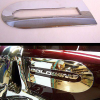 Хромированные накладки на боковые пластиковые крышки (пара) для Honda GL1800 Gold Wing 45-1632