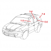 Боковые стекла ACURA MDX 2001-2006