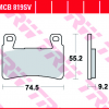 Колодки тормозные передние TRW MCB819SV