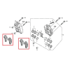 Оригинальные передние тормозные колодки для мотоцикла HONDA 06455MGPD81 (06455-MGP-D81)