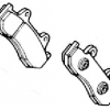 Оригинальные задние тормозные колодки для мотоцикла HONDA 431A0ML7007 (431A0-ML7-007)