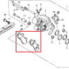 Оригинальные задние тормозные колодки для мотоцикла HONDA 431A0ML7007 (431A0-ML7-007)