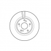 Оригинальный передний тормозной диск для Honda Jazz 2 (08-14) 45251TF3E00 (45251-TF3-E00)